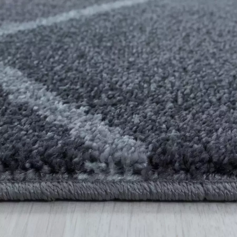 Adana Carpets Laagpolig vloerkleed Smoothly Weave Grijs Wit 120x170cm (4602)