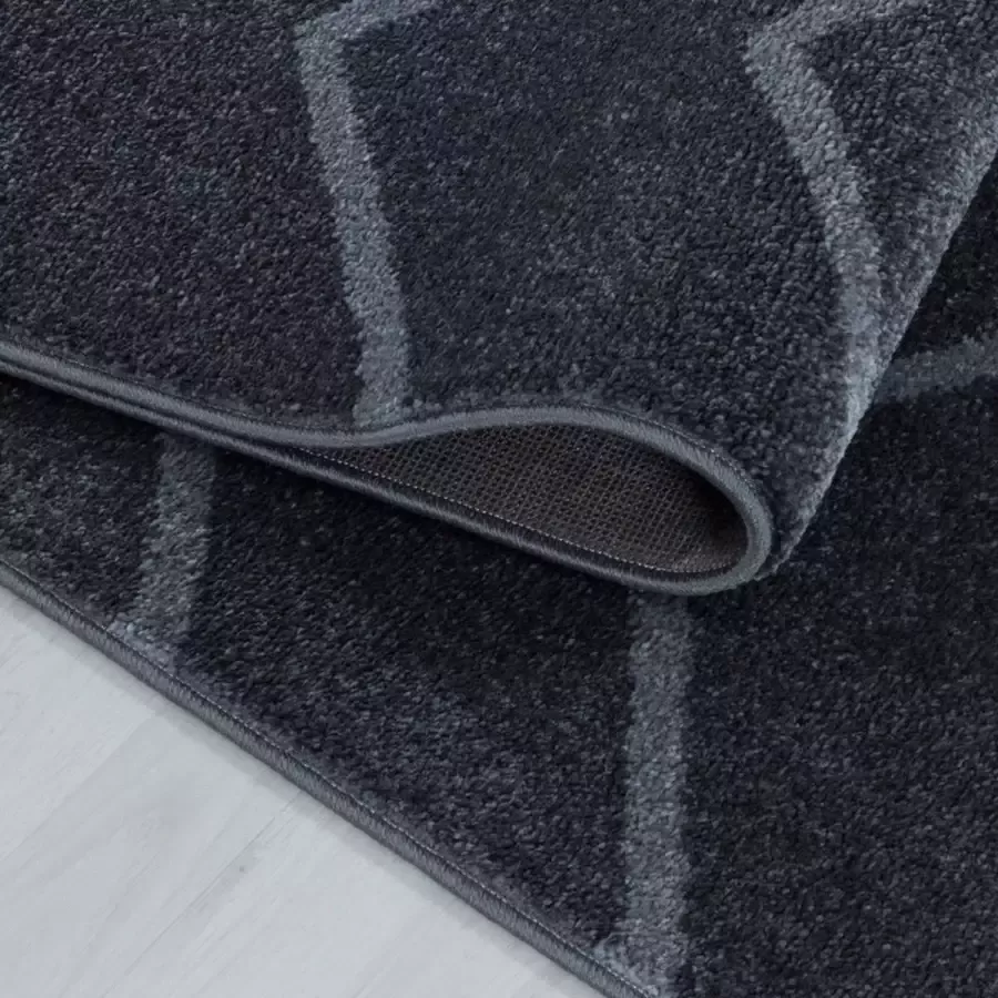 Adana Carpets Laagpolig vloerkleed Smoothly Weave Grijs Wit 140x200cm (4602)
