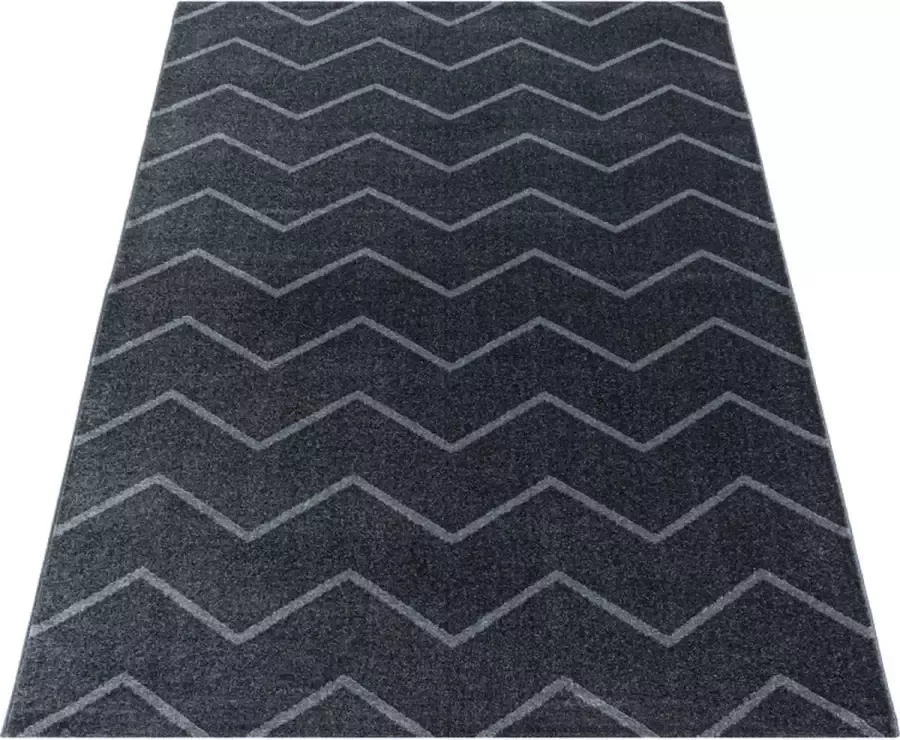 Adana Carpets Laagpolig vloerkleed Smoothly Weave Grijs Wit 80x150cm (4602)