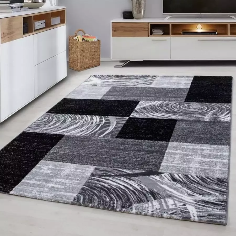 Adana Carpets Parma Vloerkleed 200x290 cm Kunststof Zwart - Foto 5