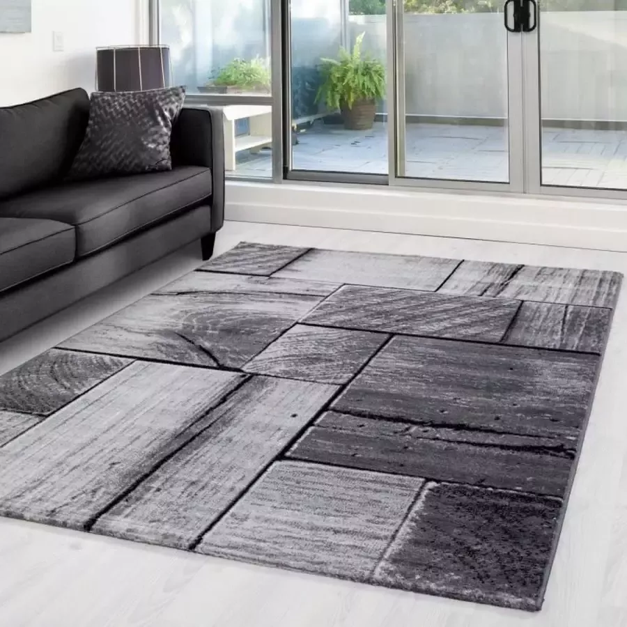 Adana Carpets Modern vloerkleed Jena Zwart 9260 160x230cm