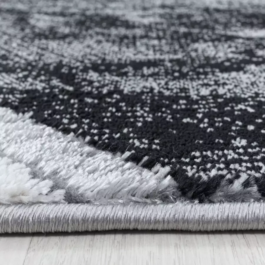Adana Carpets Modern vloerkleed Marble Design Grijs Zilver 160x230cm (3817)