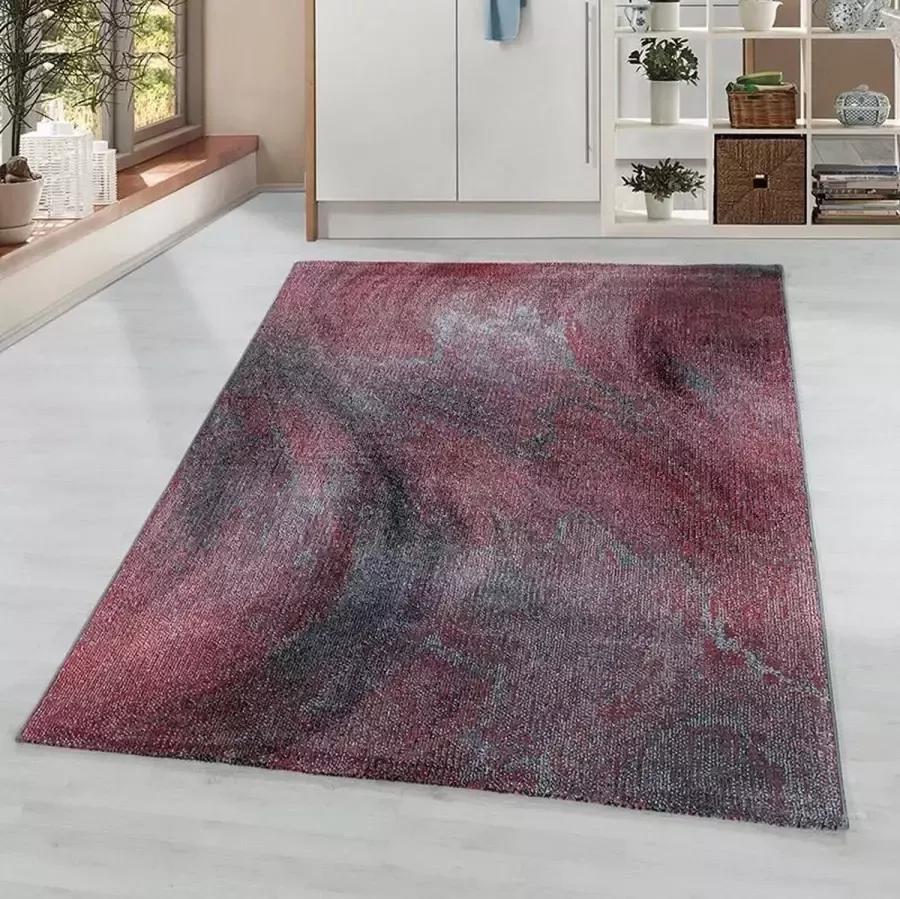 Adana Carpets Modern vloerkleed Optimism Breeze Rood 140x200cm - Foto 1