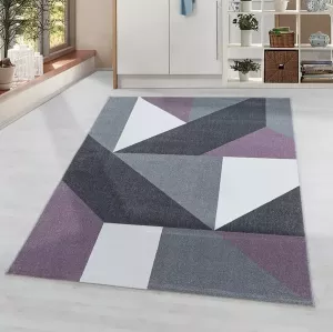 Adana Carpets Modern vloerkleed Optimism Design Paars Grijs 200x290cm
