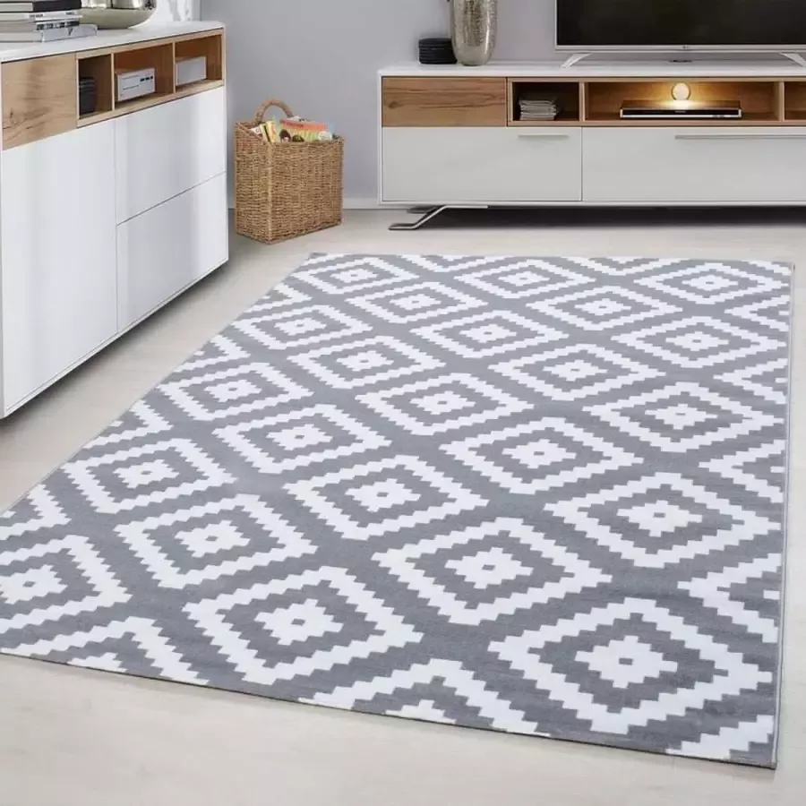 Adana Carpets Modern vloerkleed Plus Grijs 8005 120x170cm - Foto 5