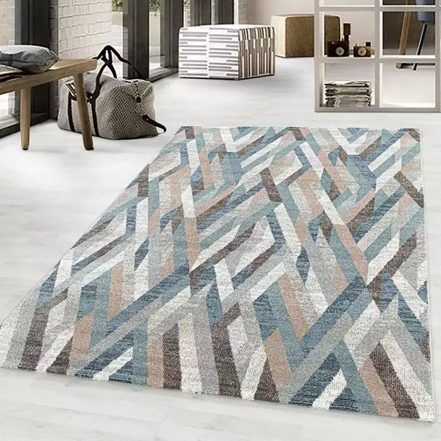 Adana Carpets Modern vloerkleed Regal Maze Multicolor 160x230cm