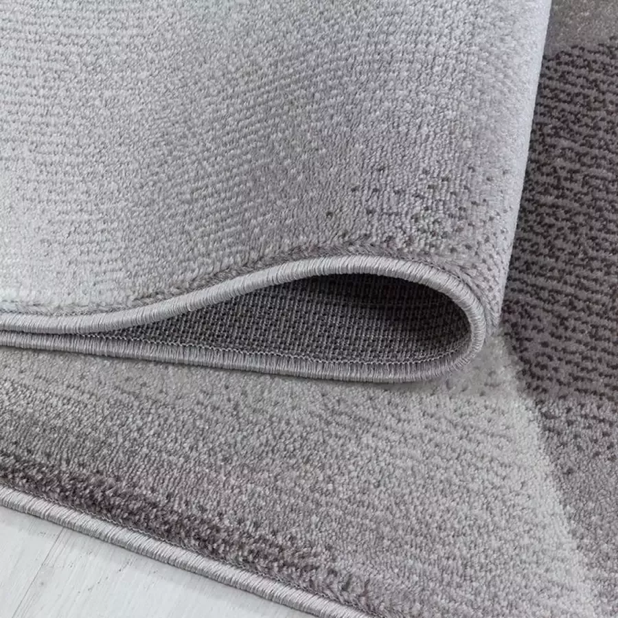 Adana Carpets Laagpolig vloerkleed abstract ontwerp bruine kleur woonkamerkleed jute achterkant afmeting: 200 cm x 290 cm - Foto 2
