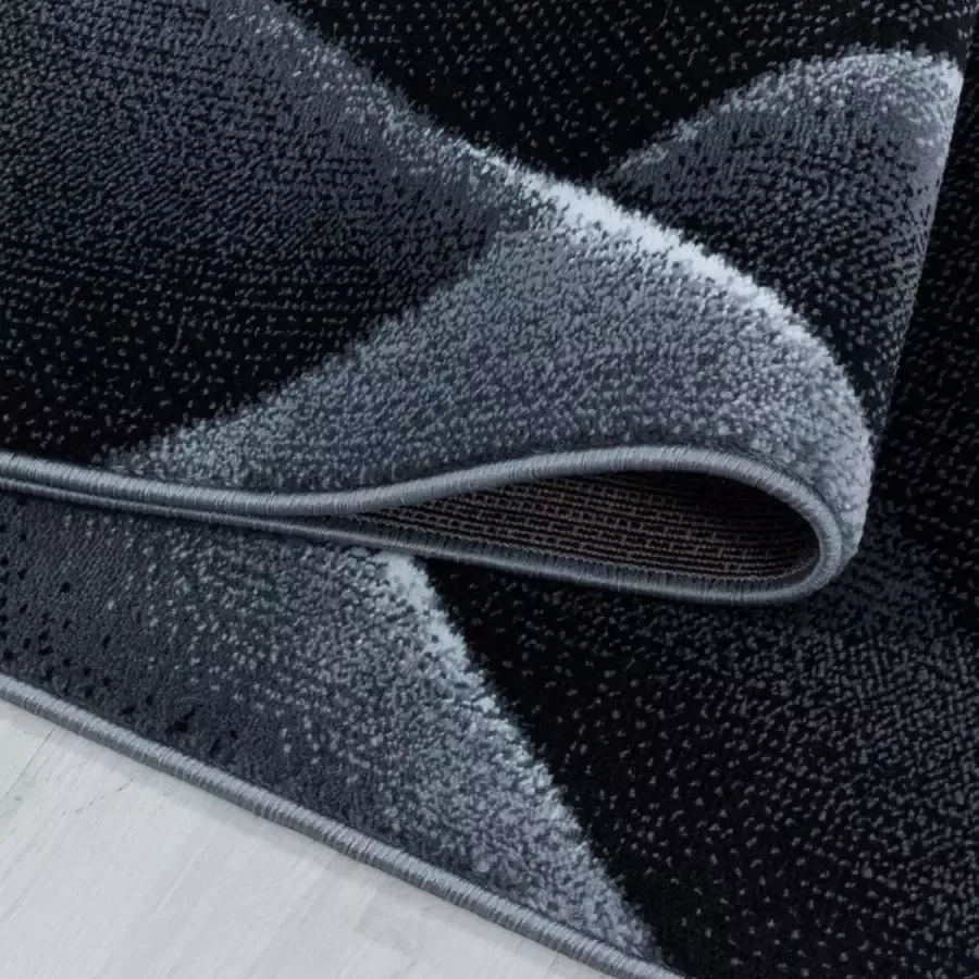 Adana Carpets Modern vloerkleed Streaky Lines Zwart 140x200cm (3522)