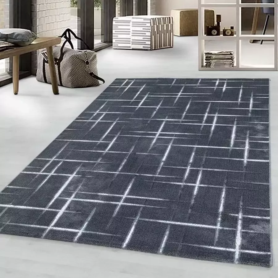 Adana Carpets Modern vloerkleed Streaky Skretch Grijs Wit 240x340cm - Foto 1