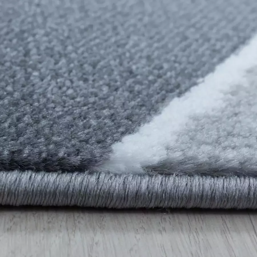 Adana Carpets Modern vloerkleed Streaky Waves Grijs Wit 140x200cm (3523)
