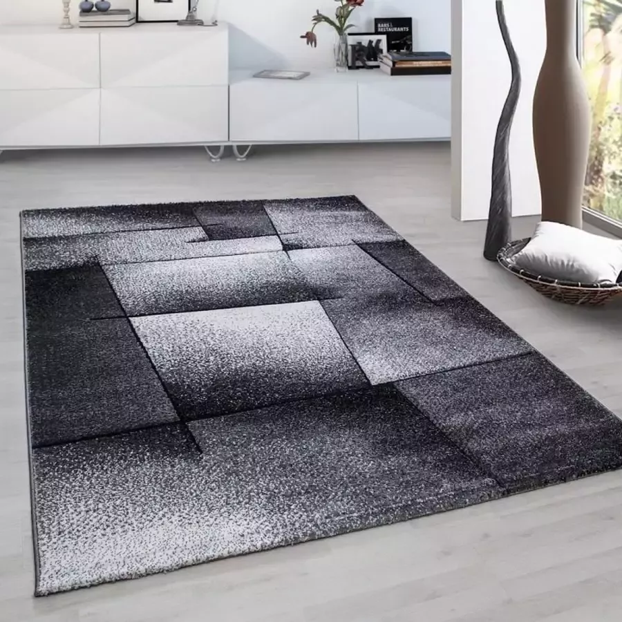 Adana Carpets Modern vloerkleed Tetris Grijs 1720 160x230cm
