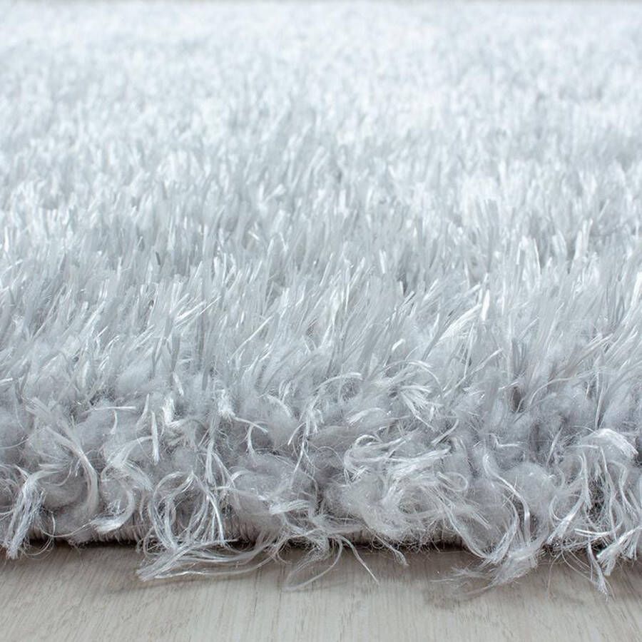 Adana Carpets Rond Hoogpolig vloerkleed Blushy Lichtgrijs Ø 200cm