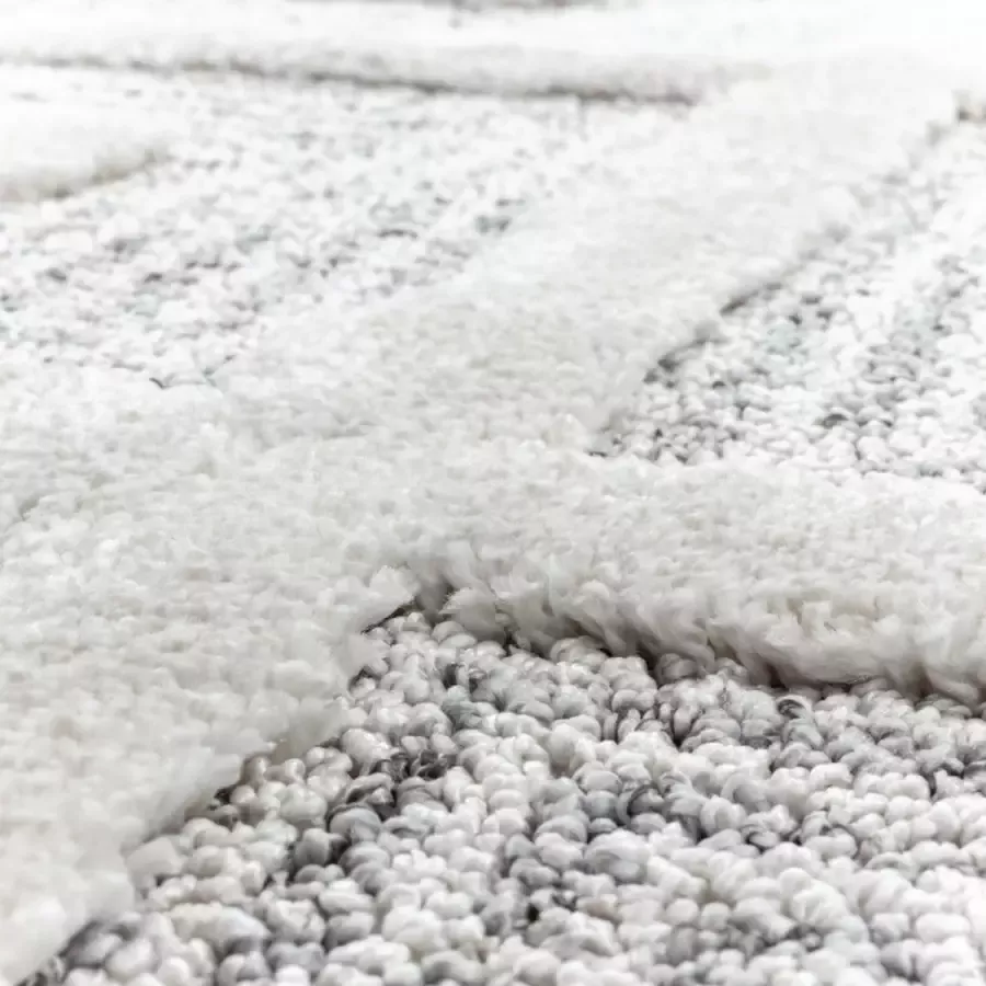 Adana Carpets Scandinavisch vloerkleed Pitea Ethno Creme Grijs 240x340cm (4707)