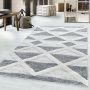 Adana Carpets Scandinavisch vloerkleed Pitea Lines Grijs Creme 160x230cm - Thumbnail 2