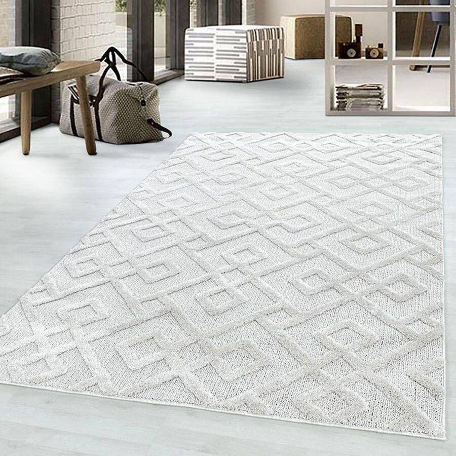 Adana Carpets Scandinavisch vloerkleed Pitea Pattern Creme 200x290cm