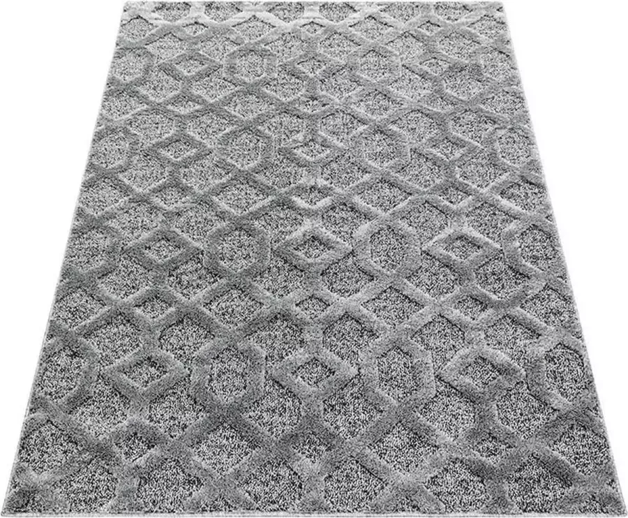 Adana Carpets Scandinavisch vloerkleed Pitea Tile Grijs 120x170cm - Foto 6