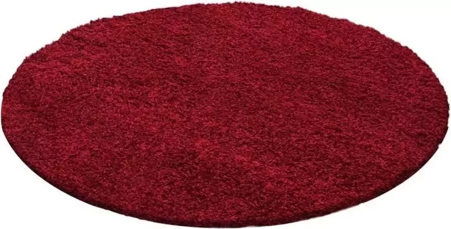 Adana Carpets Hoogpolig vloerkleed Cube Rood 60x110cm