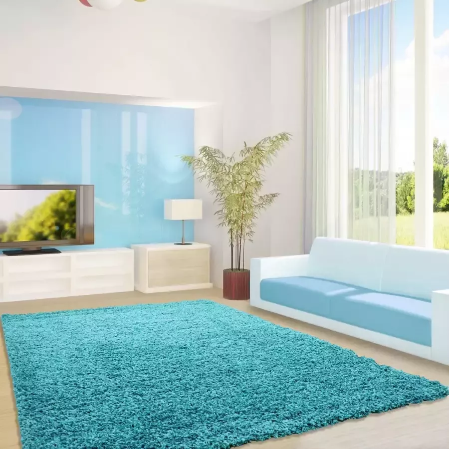 Adana Carpets Vloerkleed Life Shaggy Turquoise (0 60x1 10) Cm