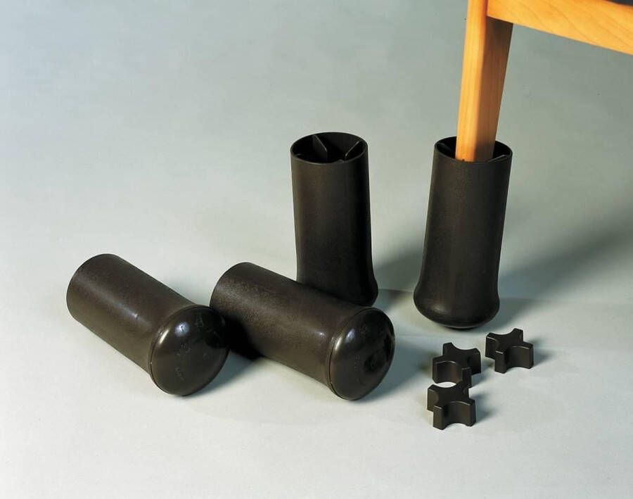 Adhome Zetel- stoelverhogers 7 5; 10 of 12 5 cm hoogteverstelbaar set van 4 Ø 4 5 cm