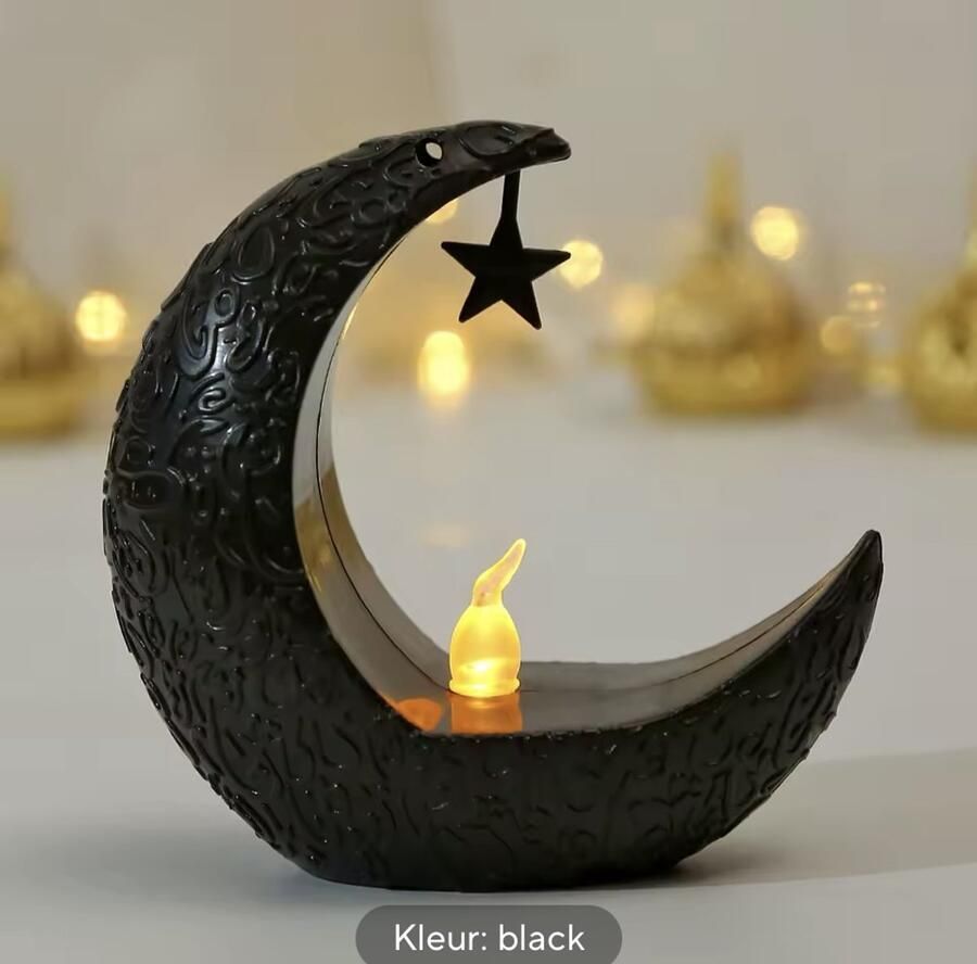 Admer Ramadan Decoratie Ster Maan LED Kandelaar Lamp voor Ramadan Kareem Islamitische Moslim Home Decor Lamp Eid Mubarak Party Geschenken
