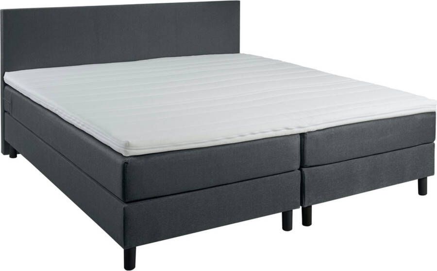 Adore Slaapcomfort Adore Complete Boxspring Athene Antraciet 140 x 200 cm