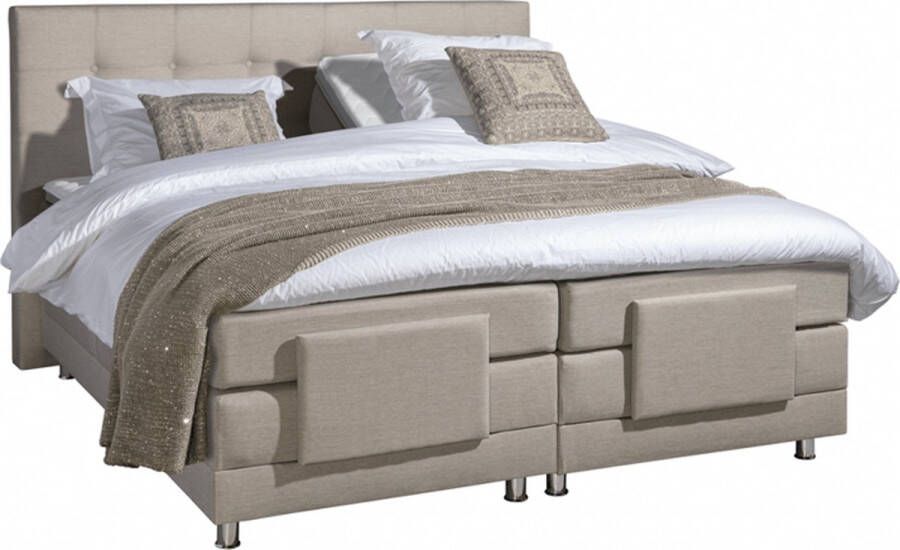 Adore Slaapcomfort Adore Elektrische Boxspring Nauplion Complete set Beige 90 x 200 cm