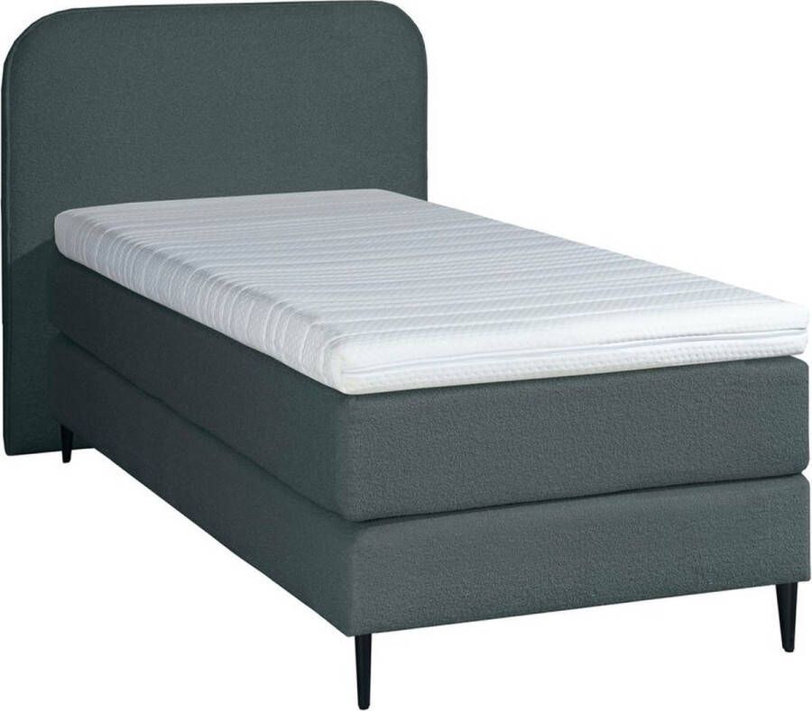 Adore Slaapcomfort Adore Bouclé Boxspring Antraciet 90x200