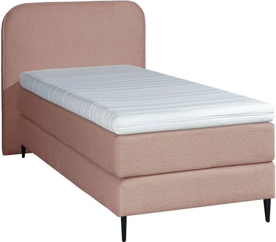 Adore Slaapcomfort Adore Bouclé Boxspring Oud Roze 90x200