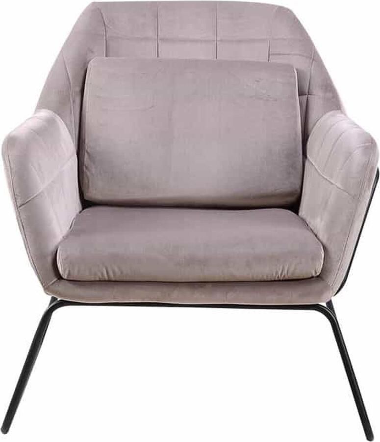 Aemely Schommelstoel Mama – Beige imitatiebont – Hout en staal - Foto 2