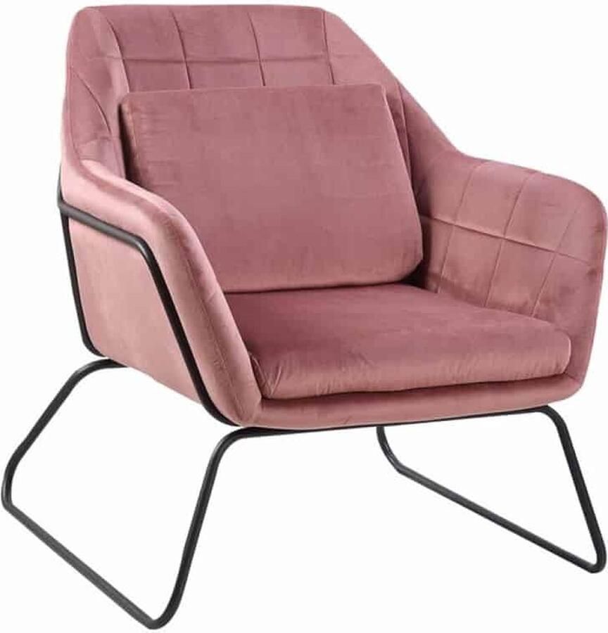 Aemely Schommelstoel Sofie Roze velvet