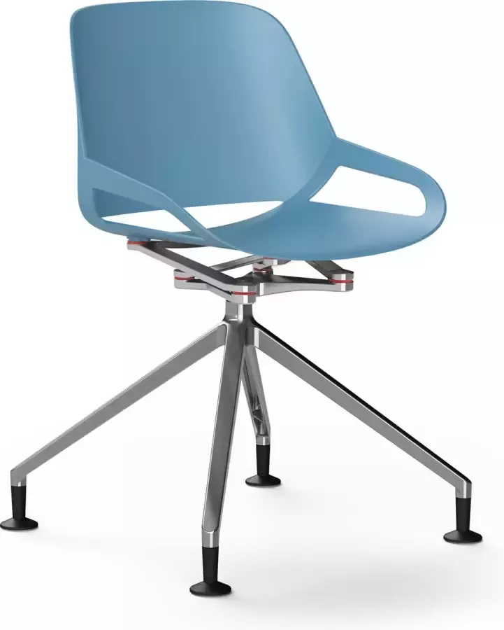 Aeris Numo voetkruis met gliders high gloss polished cinematics: high gloss polished seat shell: blue