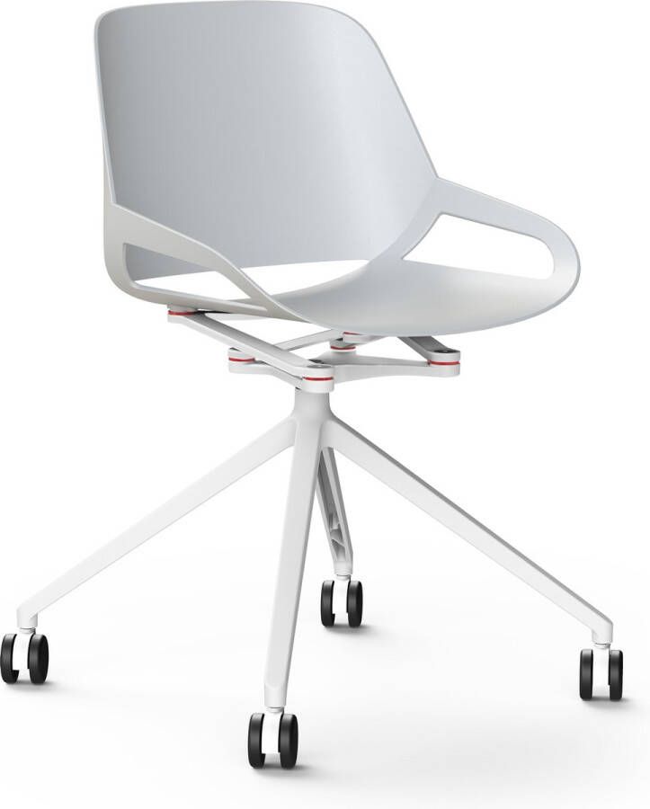 Aeris Numo voetkruis met wielen white cinematics: white seat shell: white