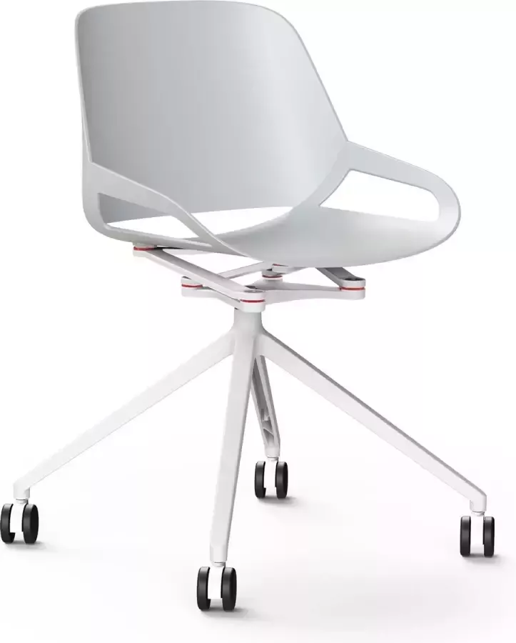 Aeris Numo voetkruis met wielen white cinematics: white seat shell: white