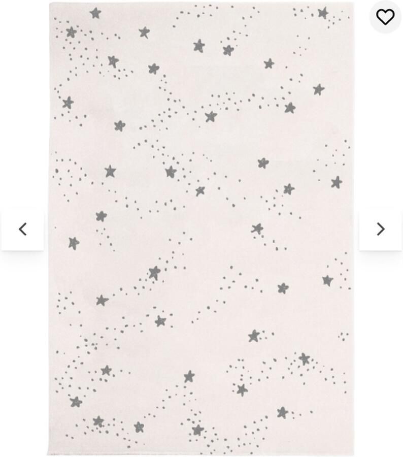 AFK Living Vloerkleed kinderkamer 'Constellation TAP30GM' Grijs Beige 120x170 cm