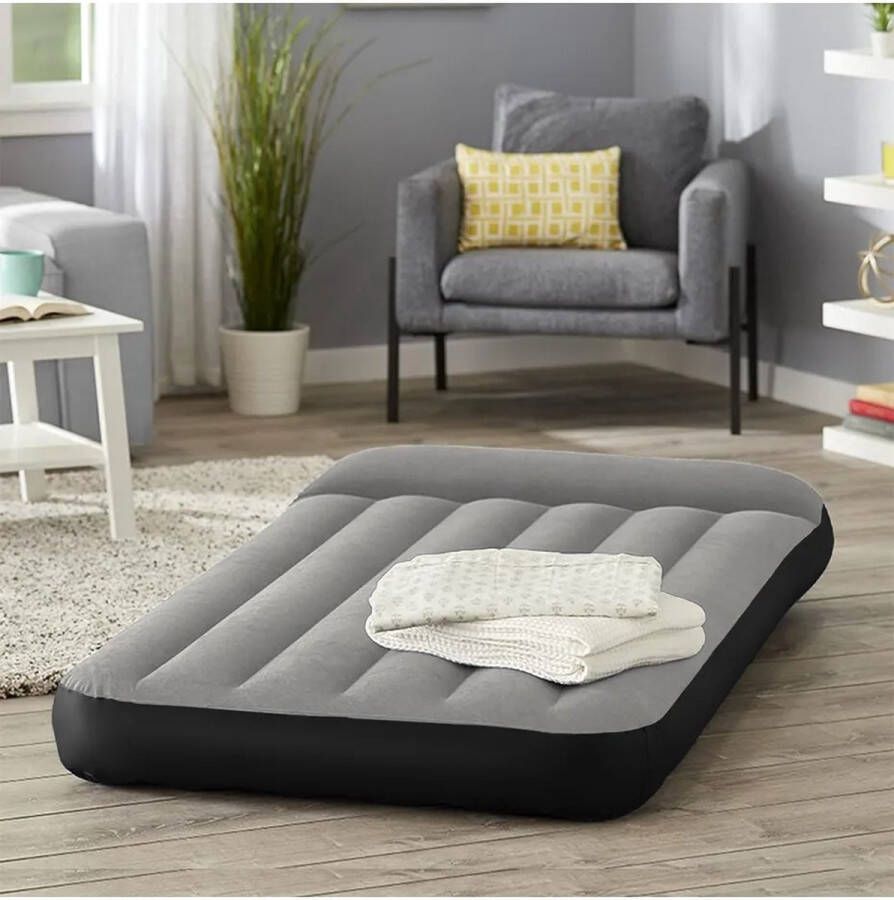 AG-commerce Luchtmatras Opblaasbaar Kampeerluchtbed Met Ingebouwde Kussen Familie Waterproof 2 Persoons