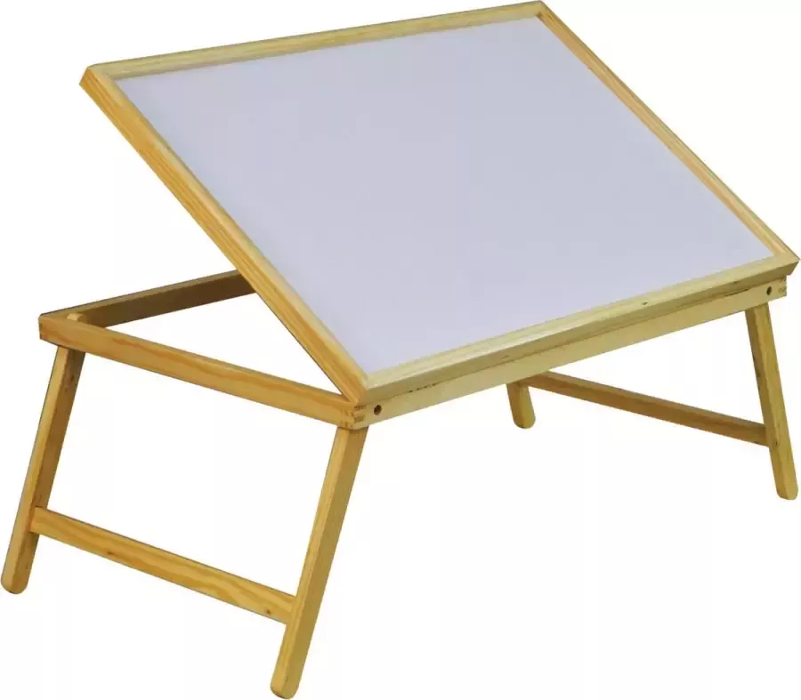 Aidapt Bedtafel inklapbare poten verstelbaar blad hout 65x40x35cm