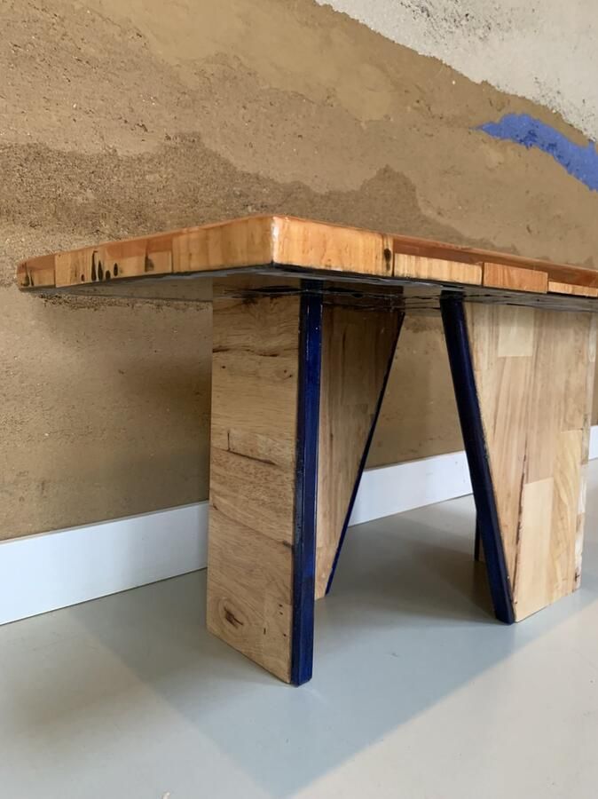 AiK bijzettafel Douglas squares in epoxy