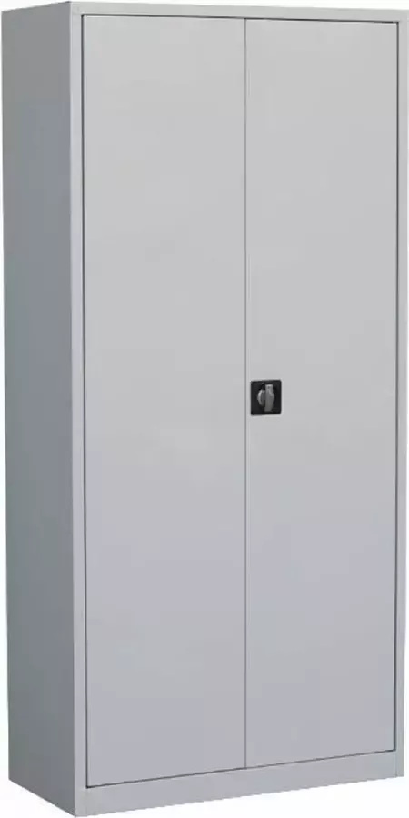 Ailem B.V. Metal File Cabinet Archiefkast Kantoorkast staal 180x80x38 cm Lichtgrijs RAL 7035 kast Met slot Opbergkasten 2 deuren staal