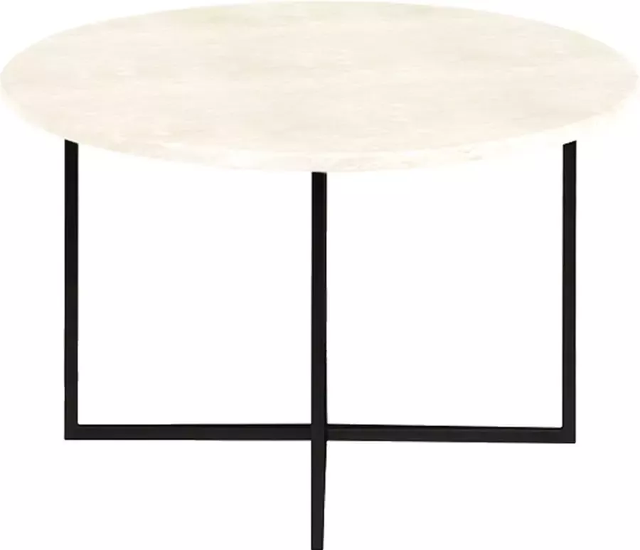 Aime Té Marmeren Salontafel Rond Travertin 80 cm