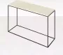 Aime Té Marmeren Sidetable Crema Marfil Beige 180 x 40 cm Gepolijst - Thumbnail 1