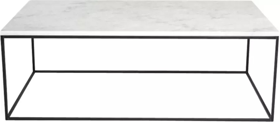 Aime Té Marmeren Salontafel Rechthoek Carrara Wit 140 x 70 cm Glanzend