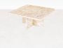 Aime Té Travertin Salontafel Vierkant 80 x 80 x 33 - Thumbnail 2