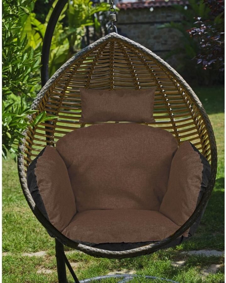 Aio Kussen voor Hangstoel Ooievaarsnest voor hangstoel 112x113 Bruin