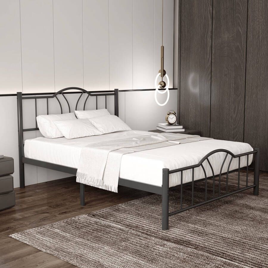 AirSleeperz heavy duty metalen bedframe Esmee Kleur zwart Afmeting 140x200 cm Draagkracht 600 kg
