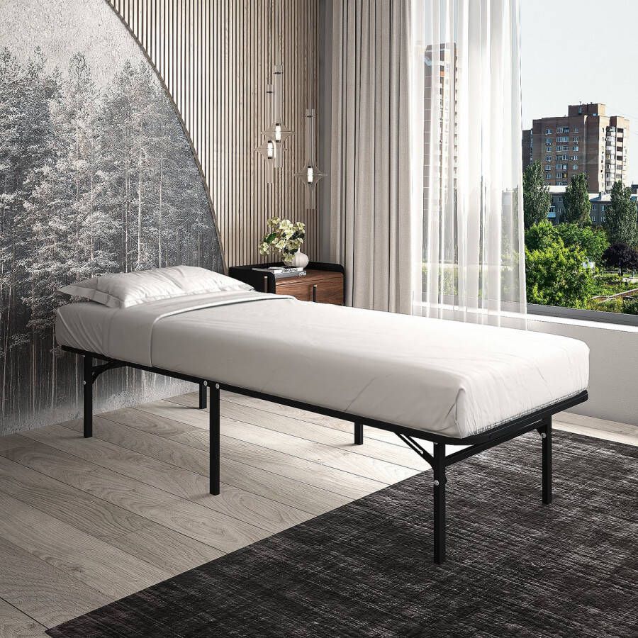 AirSleeperz opvouwbaar bed Smart Base Kleur zwart Afmeting 90x200 cm 1 persoons Heavy duty: draagkracht 130 kg