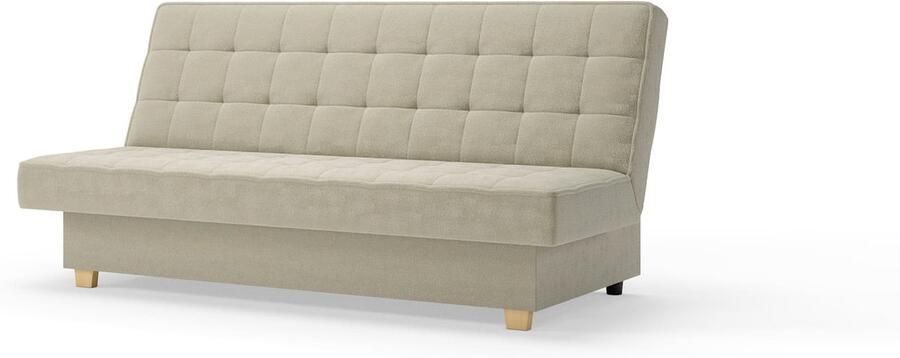 AJE Meubles B.V. Moderne 3-zits slaapbank met slaapfunctie en elegante crème kleur – Slaapbank Belfi Crème (Twist 01)