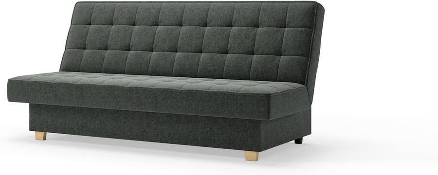 AJE Meubles B.V. Moderne 3-zits slaapbank met slaapfunctie en elegante donkergrijze kleur – Slaapbank Belfi Donkergrijs (Twist 20)