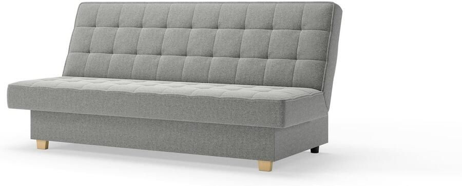 AJE Meubles B.V. Moderne 3-zits slaapbank met slaapfunctie en tijdloze grijze kleur – Slaapbank Belfi Grijs (Twist 19)