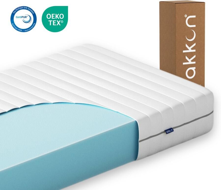 Akkon 2-Persoons Matras 140x220 Koudschuim HR45 20 cm dik