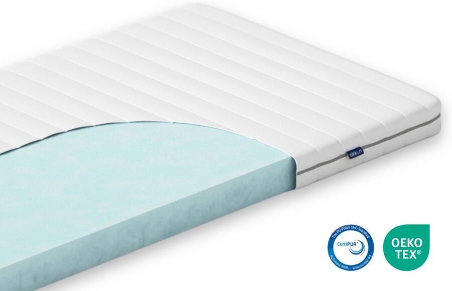 Akkon Hybrid Topper 120x200 9 cm dik Koudschuim Topdekmatras 120 x 200 cm Topmatras 30 nachten proefslapen